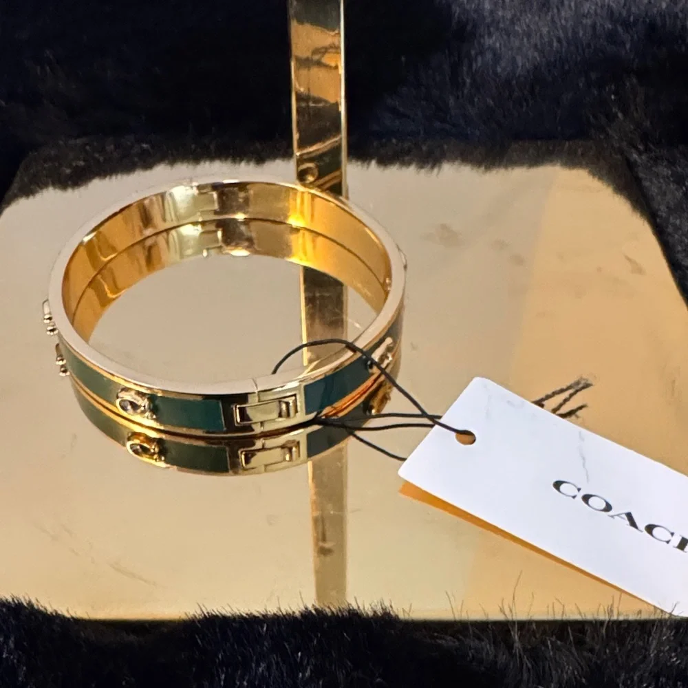 Coach Gold and Dark Green Bracelet - Picture 3 of 8